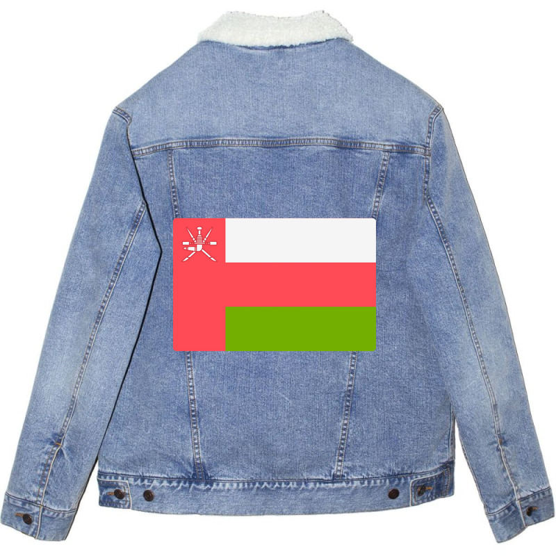 Flag Of Oman Unisex Sherpa-lined Denim Jacket | Artistshot