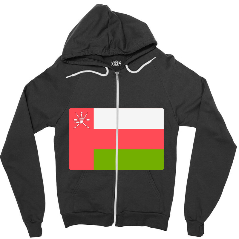 Flag Of Oman Zipper Hoodie | Artistshot