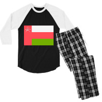 Flag Of Oman Men's 3/4 Sleeve Pajama Set | Artistshot