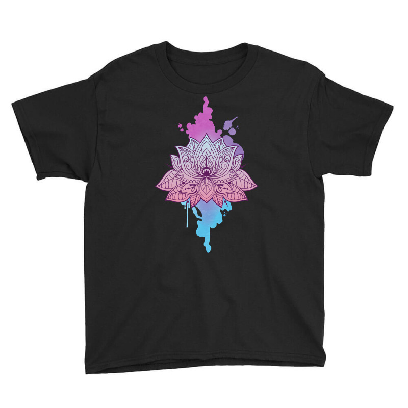 Asanas Mandala Lotus Mantra Youth Tee by oatesorlandoi9eepf | Artistshot