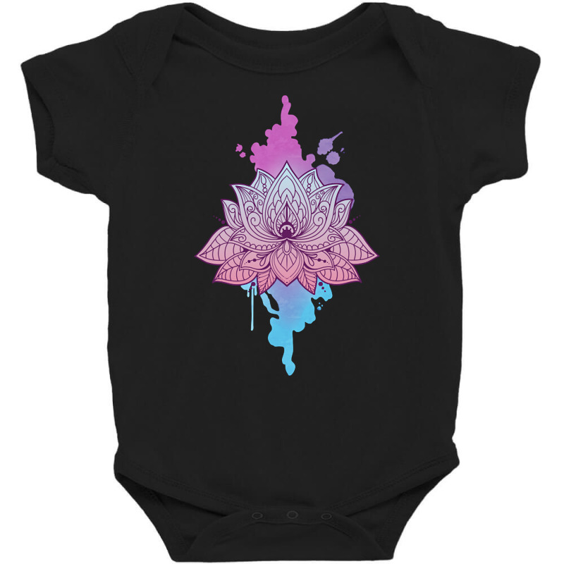 Asanas Mandala Lotus Mantra Baby Bodysuit by oatesorlandoi9eepf | Artistshot