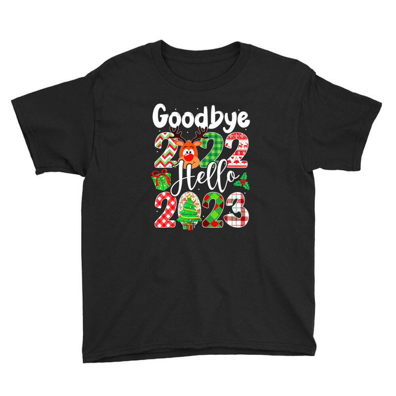 Goodbye 2022 Hello 2023 Happy New Year Christmas Funny Youth Tee | Artistshot