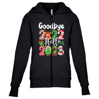 Goodbye 2022 Hello 2023 Happy New Year Christmas Funny Youth Zipper Hoodie | Artistshot