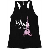 I Love Paris Eiffel Tower France French Souvenir Racerback Tank | Artistshot