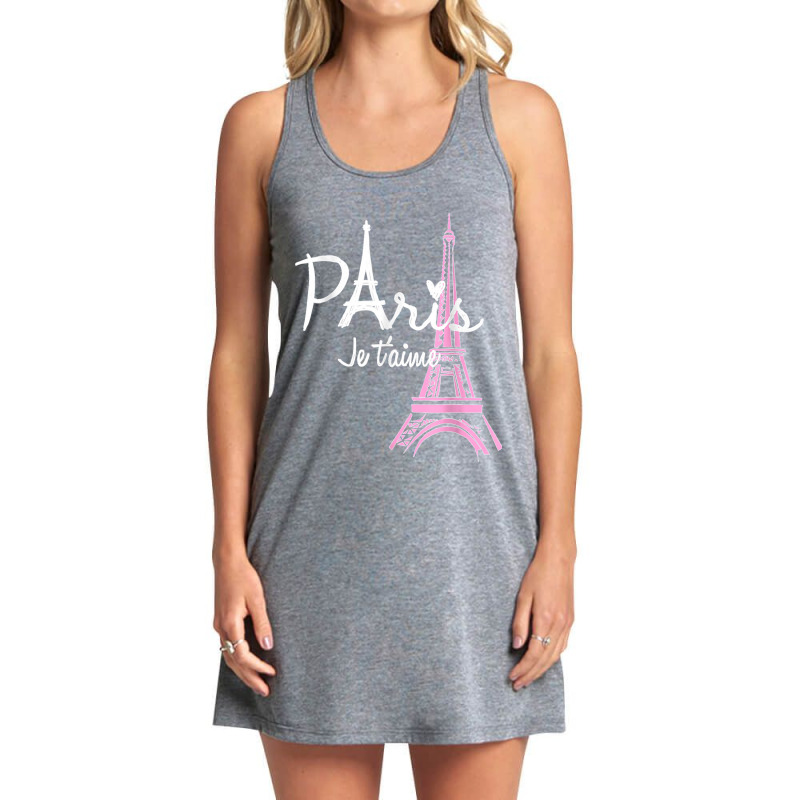 I Love Paris Eiffel Tower France French Souvenir Tank Dress by KelcieWhite | Artistshot