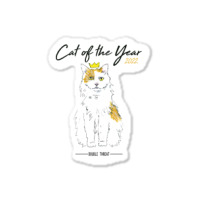 Cat Of The Year 2022 Taco Sticker | Artistshot