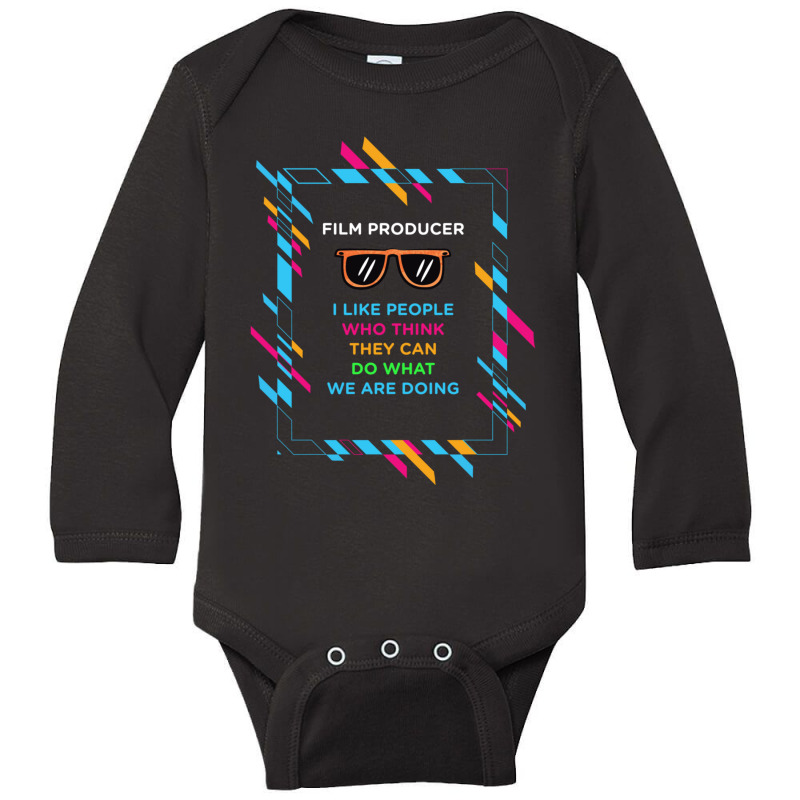 Film Producer Long Sleeve Baby Bodysuit by AmyJeanKemmer | Artistshot