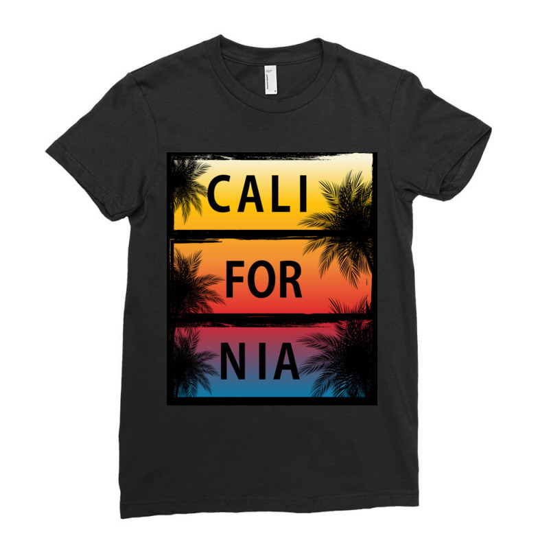 California Ladies Fitted T-Shirt by adwoaafredyy | Artistshot