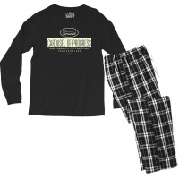 Classic Carousel Of Progress Theme Park Series Men's Long Sleeve Pajama Set | Artistshot