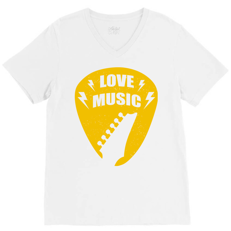 Love Music V-neck Tee | Artistshot