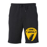 Love Music Fleece Short | Artistshot