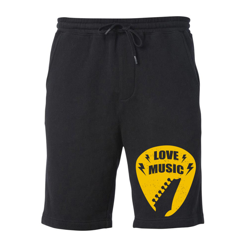 Love Music Fleece Short | Artistshot