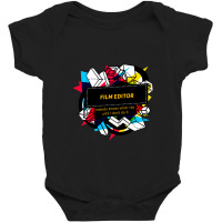 Film Editor Baby Bodysuit | Artistshot