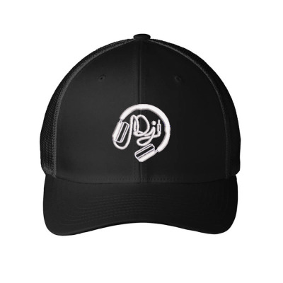 Dj Embroidered Hat Embroidered Mesh Cap Designed By Madhatter