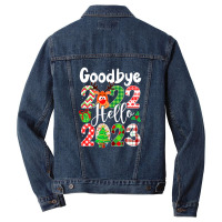 Goodbye 2022 Hello 2023 Happy New Year Christmas Funny Men Denim Jacket | Artistshot