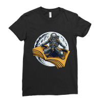 Astronaut Ride Book Ladies Fitted T-shirt | Artistshot