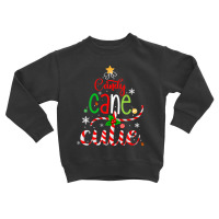 Candy Cane Cutie Funny Christmas Boys Girls Kids Xmas Pajama Toddler Sweatshirt | Artistshot