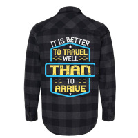 It Is Better To Travel Well Than To Arrive Buddha Flannel Shirt | Artistshot