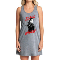 Aven.gers Endgame B.lack Wi.dow Tonal Portrait Tank Dress | Artistshot