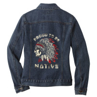 Native American Shirts Ladies Denim Jacket | Artistshot