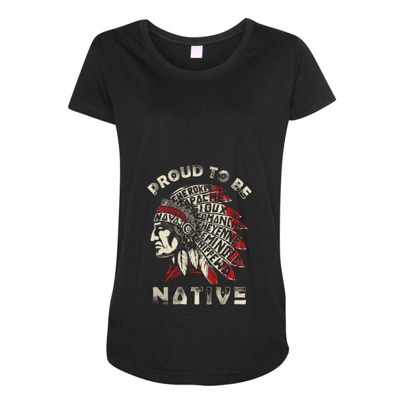 Native American Shirts Maternity Scoop Neck T-shirt by JohnMcroberts | Artistshot