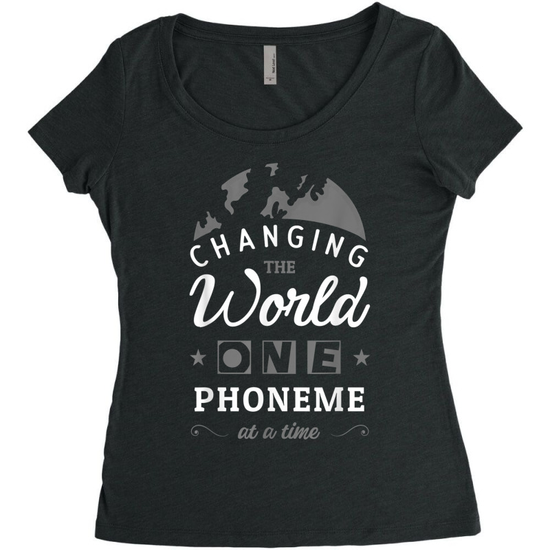 Dyslexia Phoneme Ribbon Speech Language Pathologist Dyslexic Women's Triblend Scoop T-shirt by ReginaldLewisMay | Artistshot