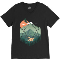 D20 Ar, Dungeons Lover Fantasy Gaming V-neck Tee | Artistshot