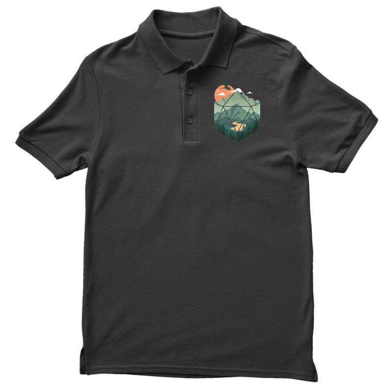 D20 Ar, Dungeons Lover Fantasy Gaming Men's Polo Shirt by behindcedar22 | Artistshot