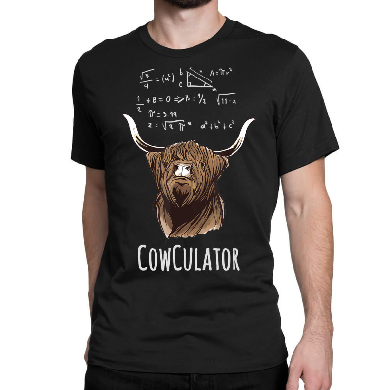 Scottisch Cow Cowculator Scottish Highland Cattle Classic T-shirt | Artistshot