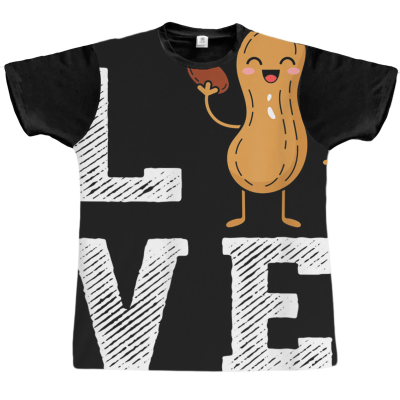 Peanut Love - Peanut Lover Funny Peanut Cute Peanut Gift Graphic T-shirt | Artistshot