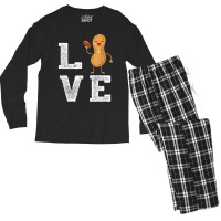 Peanut Love - Peanut Lover Funny Peanut Cute Peanut Gift Men's Long Sleeve Pajama Set | Artistshot