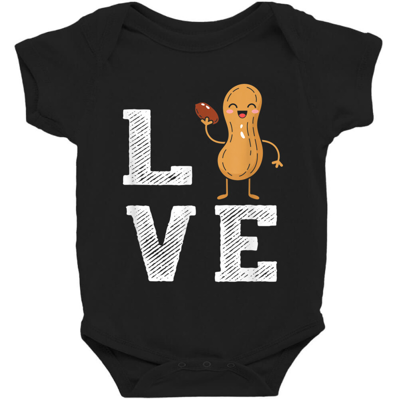 Peanut Love - Peanut Lover Funny Peanut Cute Peanut Gift Baby Bodysuit | Artistshot