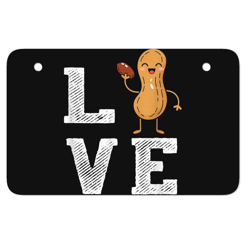 Peanut Love - Peanut Lover Funny Peanut Cute Peanut Gift Atv License Plate | Artistshot