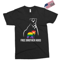 Free Brother Hugs Gay Pride Lgbt Rainbow Men Exclusive T-shirt | Artistshot