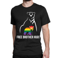 Free Brother Hugs Gay Pride Lgbt Rainbow Men Classic T-shirt | Artistshot