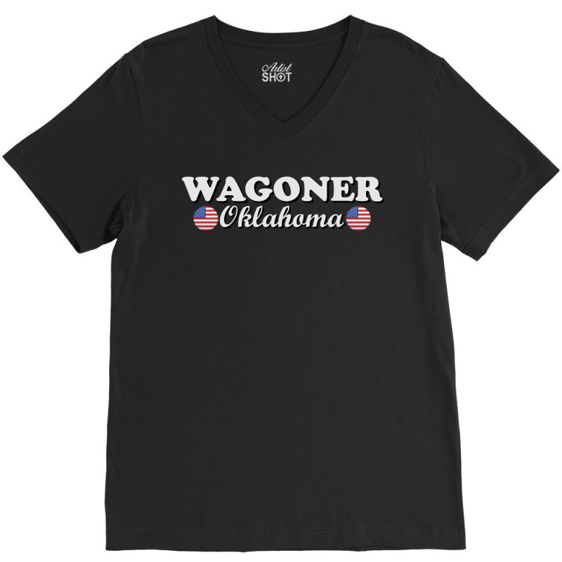 Wagoner Oklahoma V-Neck Tee by JeremyHurley | Artistshot