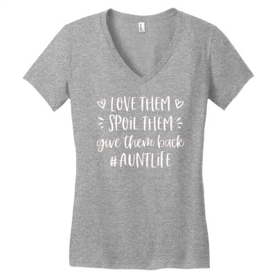Auntie Life Women's V-neck T-shirt Designed By Kstrendy