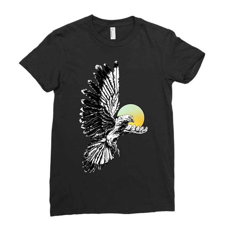 Ink Dove (holy Spirit) Ladies Fitted T-Shirt by Ledford Leslie | Artistshot