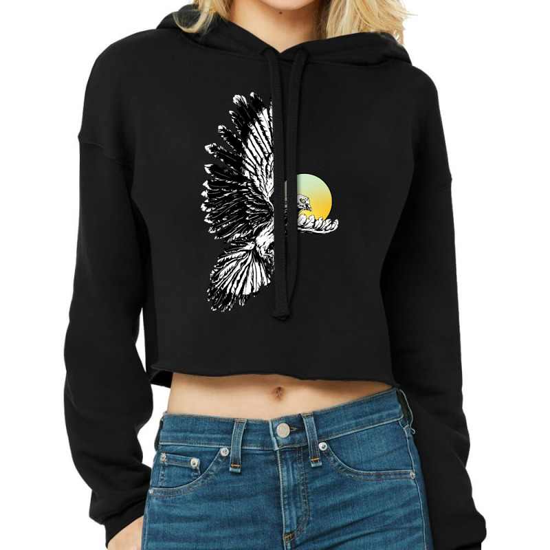 Ink Dove (holy Spirit) Cropped Hoodie by Ledford Leslie | Artistshot