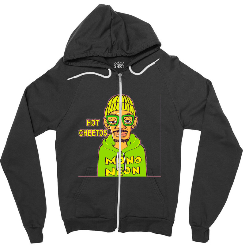 Mononeon - Hot Cheetos Zipper Hoodie by JuanNunez | Artistshot