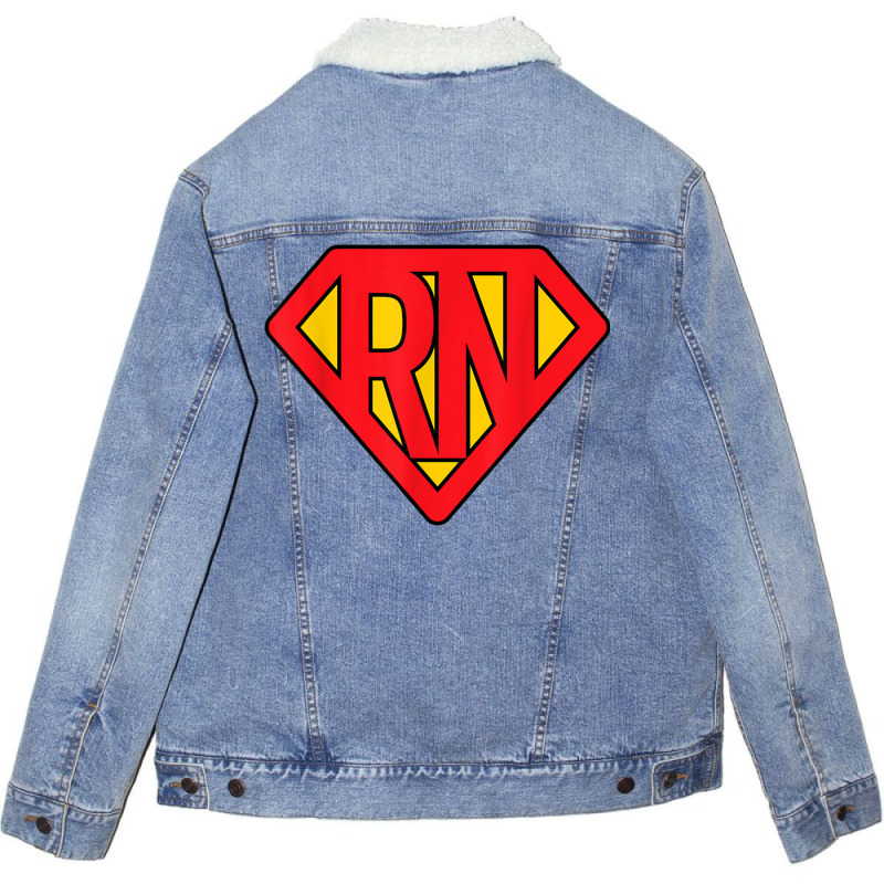 Super Nurse Rn Superhero Registered Nurse Hero Unisex Sherpa-lined Denim Jacket | Artistshot