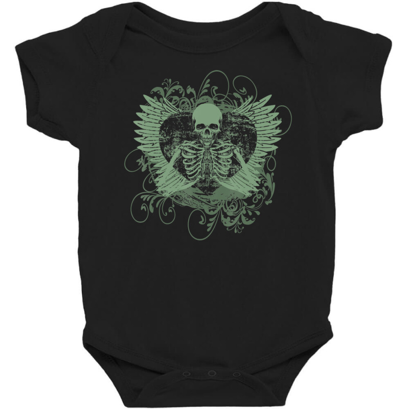 Skeleton Fairy Grunge Fairycore Aesthetic Butterfly Gothic Baby Bodysuit | Artistshot