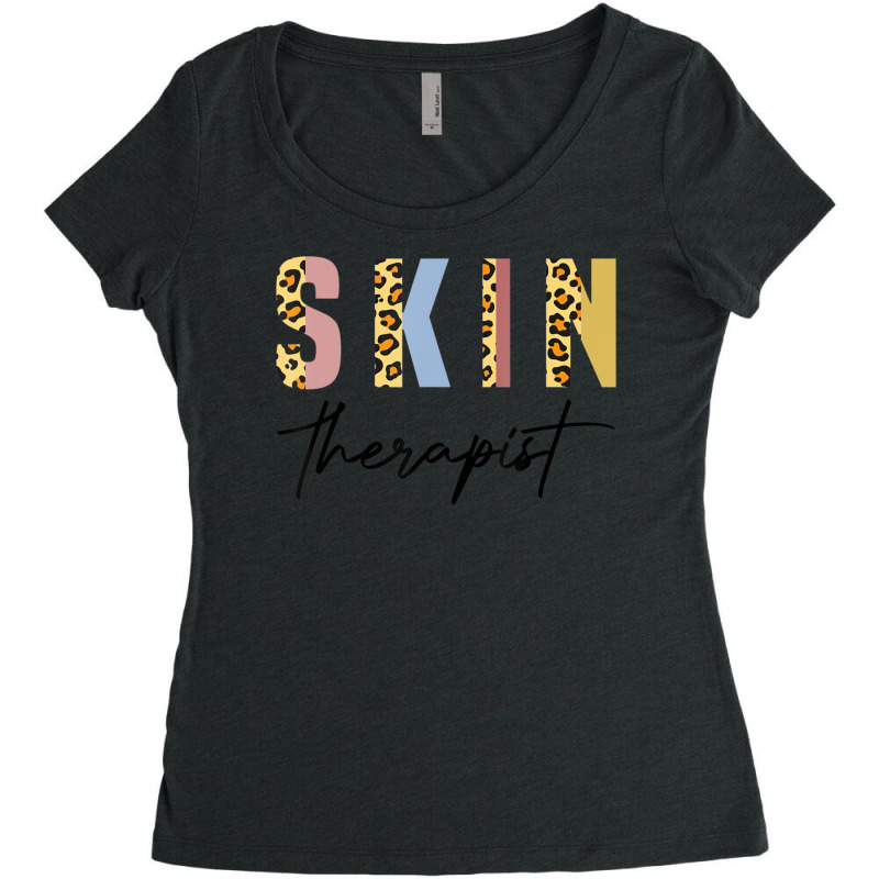 Skin Therapist Skincare Lover Skin Esthetician Women's Triblend Scoop T-shirt | Artistshot