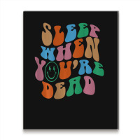 Sleep When You're Dead Aesthetic Trendy Costume 2022 Metal Print Vertical | Artistshot