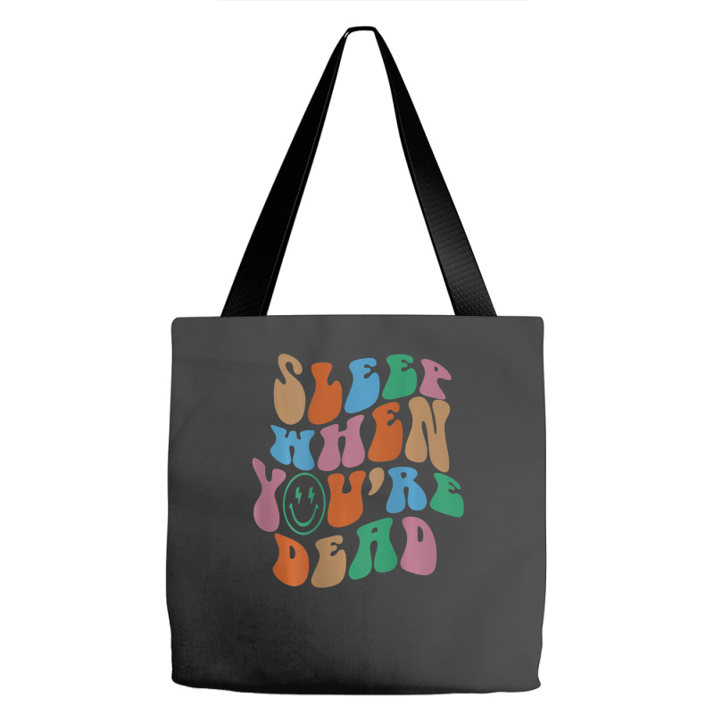 Sleep When You're Dead Aesthetic Trendy Costume 2022 Tote Bags | Artistshot