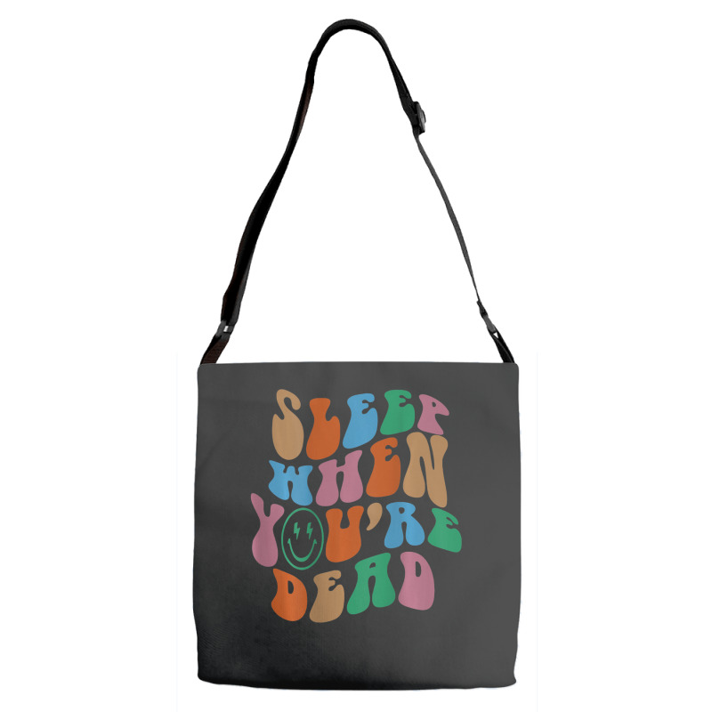 Sleep When You're Dead Aesthetic Trendy Costume 2022 Adjustable Strap Totes | Artistshot