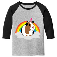 Guinea Pig Unicorn Cute Guinea Pig Youth 3/4 Sleeve | Artistshot