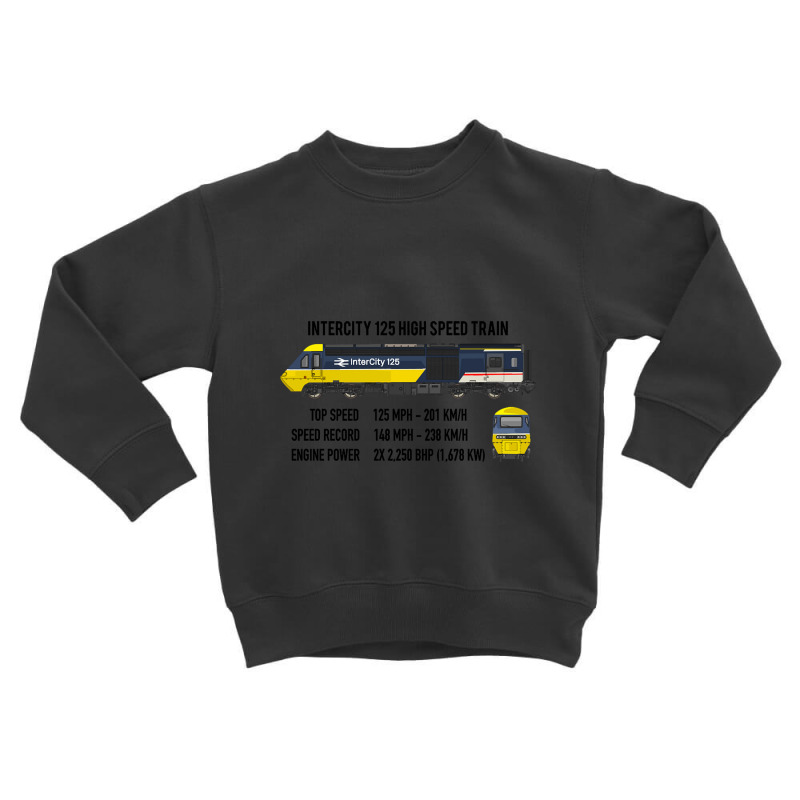 Intercity 125 High Speed Train British Rail Color Infographic Diagram Toddler Sweatshirt | Artistshot