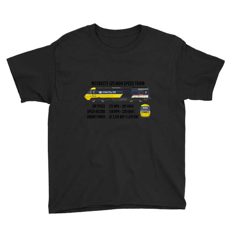 Intercity 125 High Speed Train British Rail Color Infographic Diagram Youth Tee | Artistshot