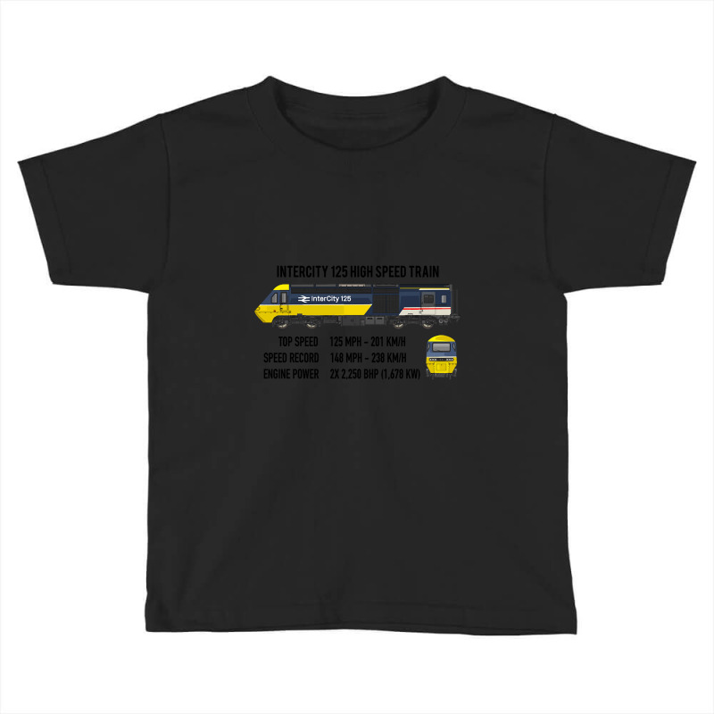 Intercity 125 High Speed Train British Rail Color Infographic Diagram Toddler T-shirt | Artistshot